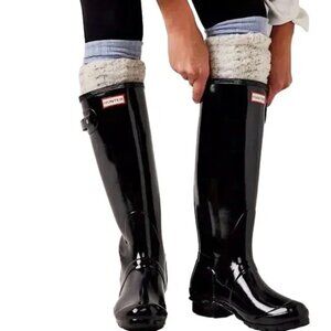 Hunter Women's Original Tall Black Gloss Women's Rain Boots Size 8